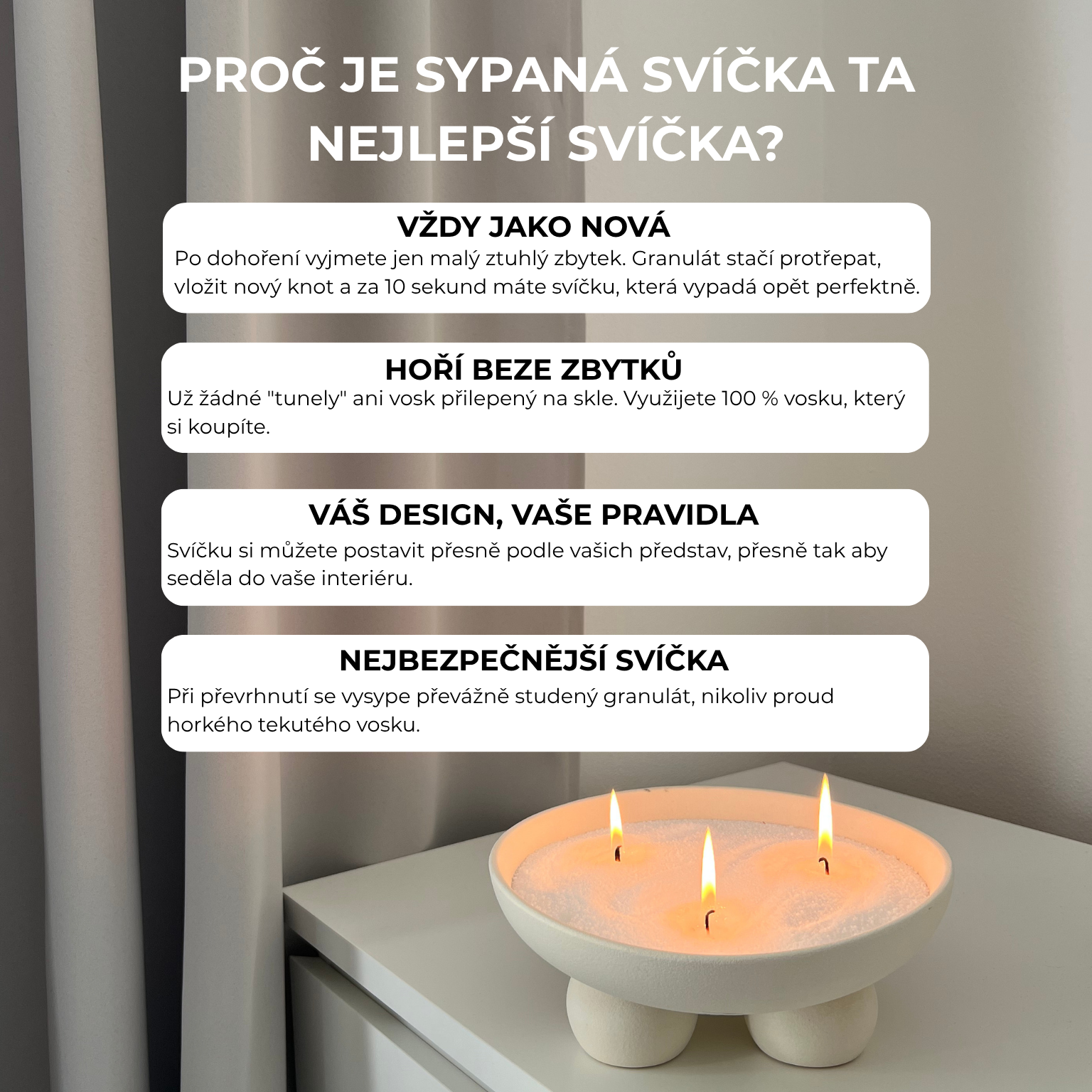 Sypaná svíčka 350g | 85h Starorůžová