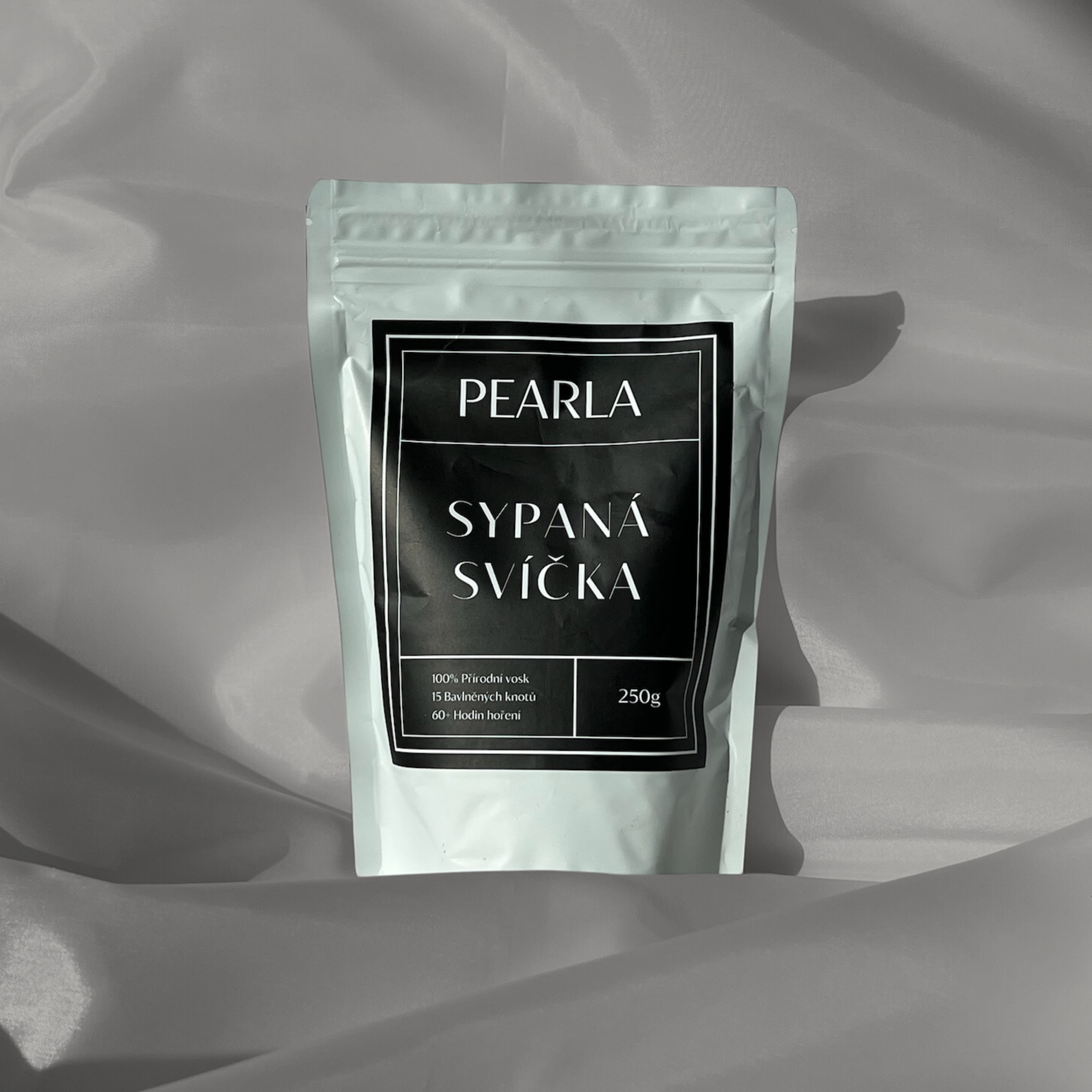 Sypaná svíčka 350g | 85h Břidlicově Šedá