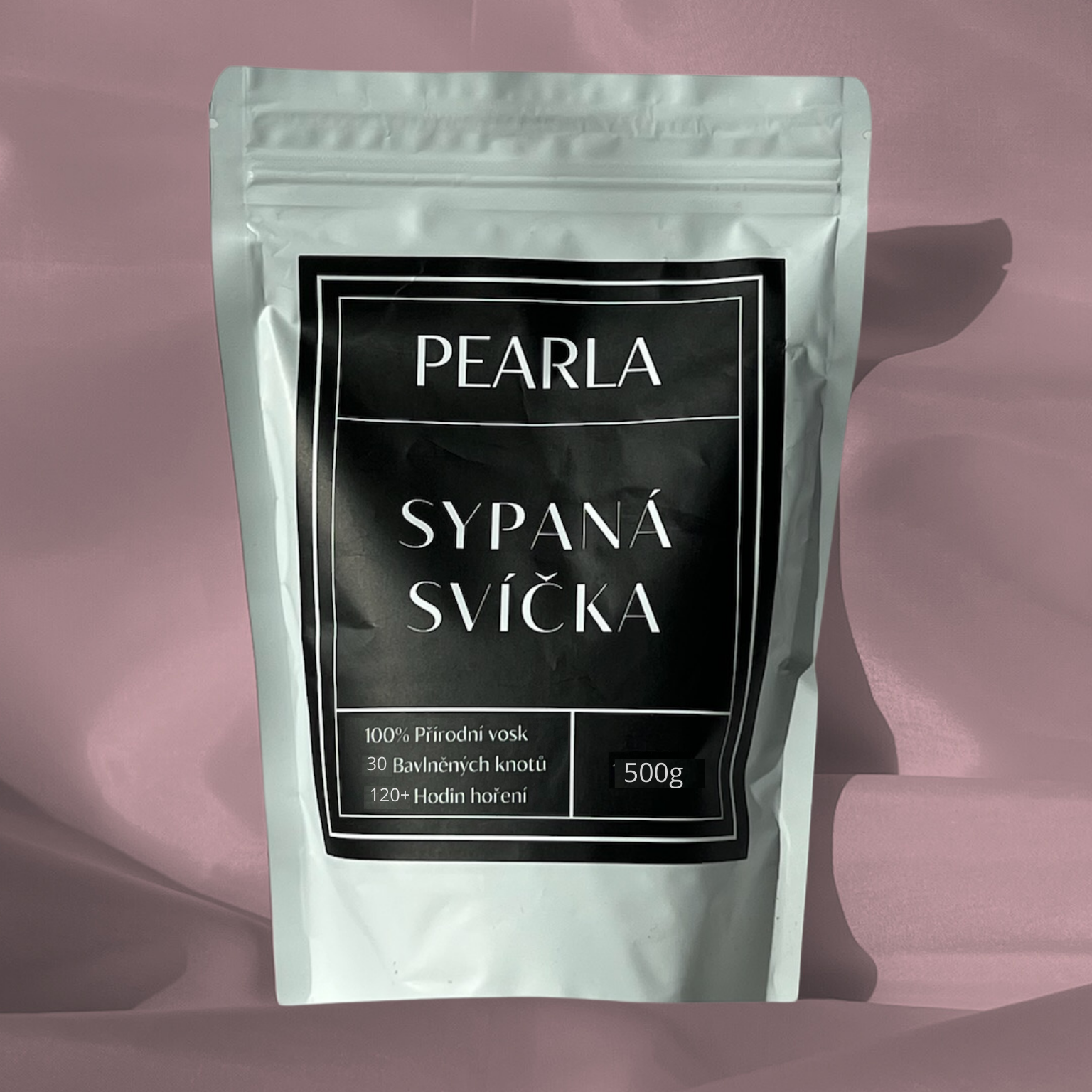 Sypaná svíčka 500g | 120h Starorůžová