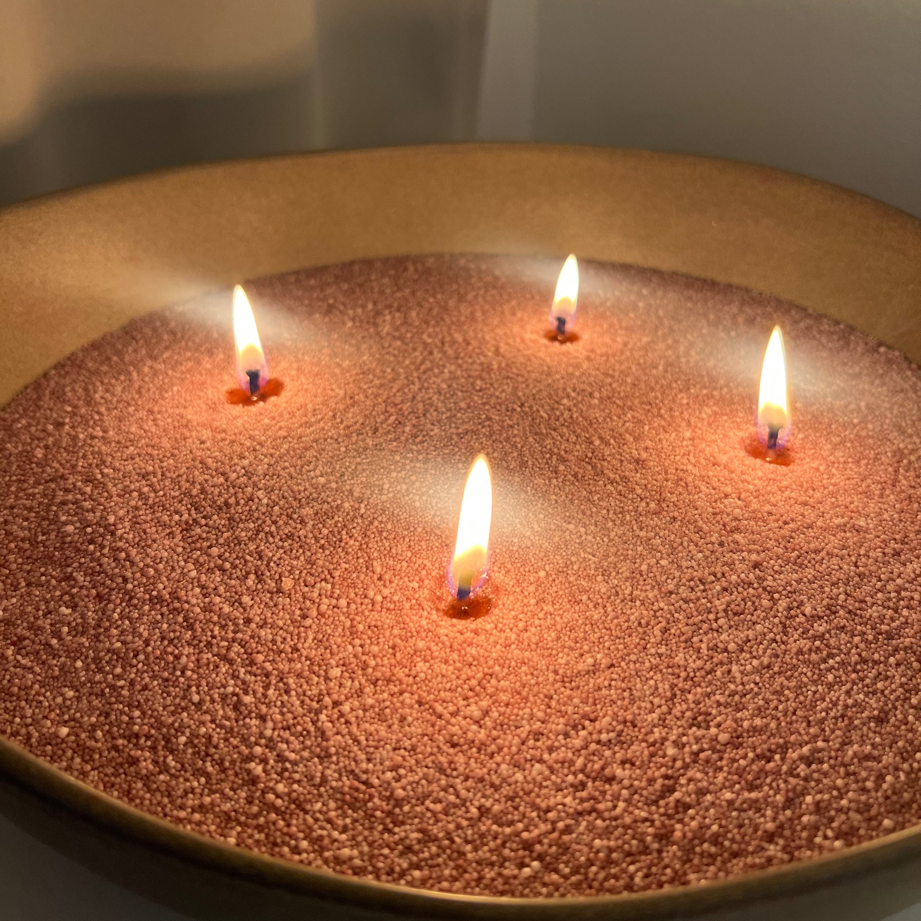 Sypaná svíčka 1000g | 300h Starorůžová