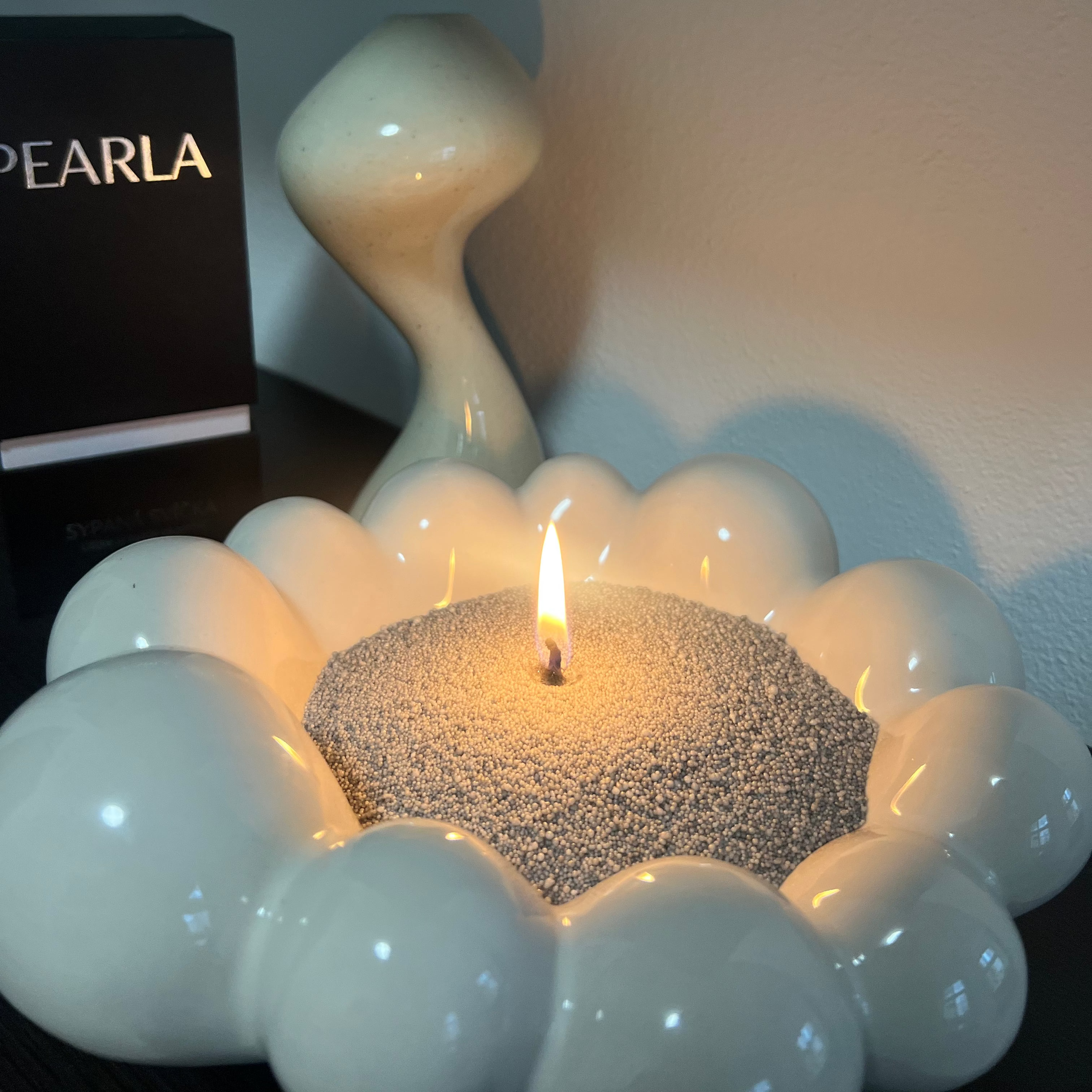 Sypaná svíčka 500g | 120h Břidlicově Šedá