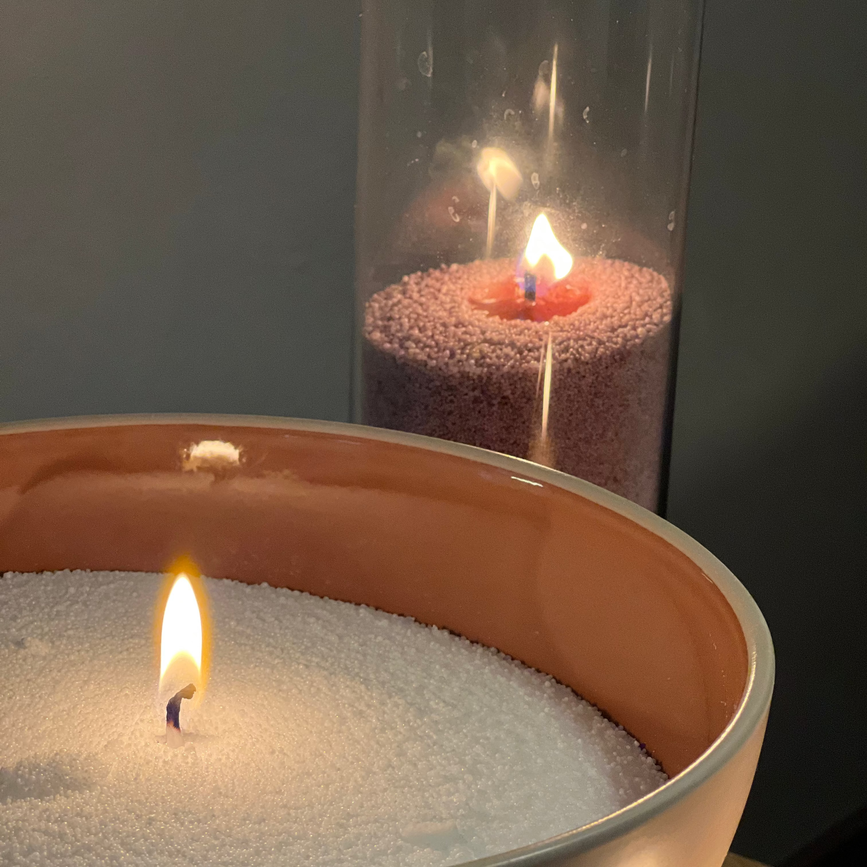 Sypaná svíčka 1000g | 300h Starorůžová