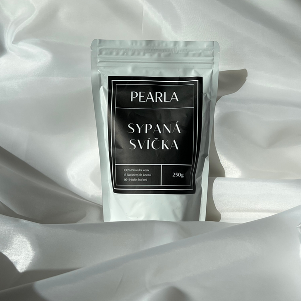 Sypaná svíčka 350g | 85h Pearlově Bílá