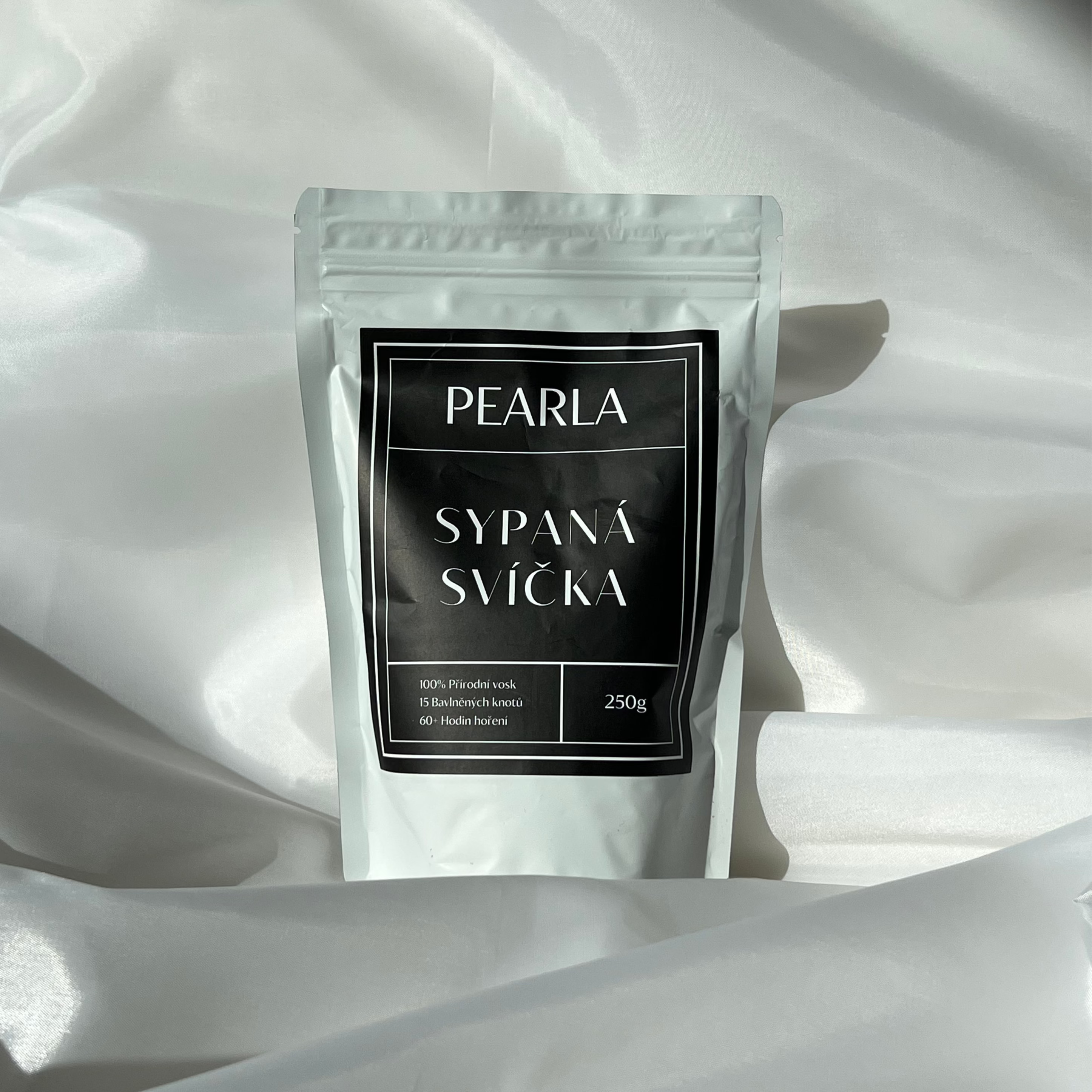 Sypaná svíčka 350g | 80h Pískově Béžová