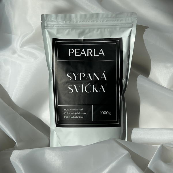 Sypaná svíčka 1000g | 300h Pearlově Bílá