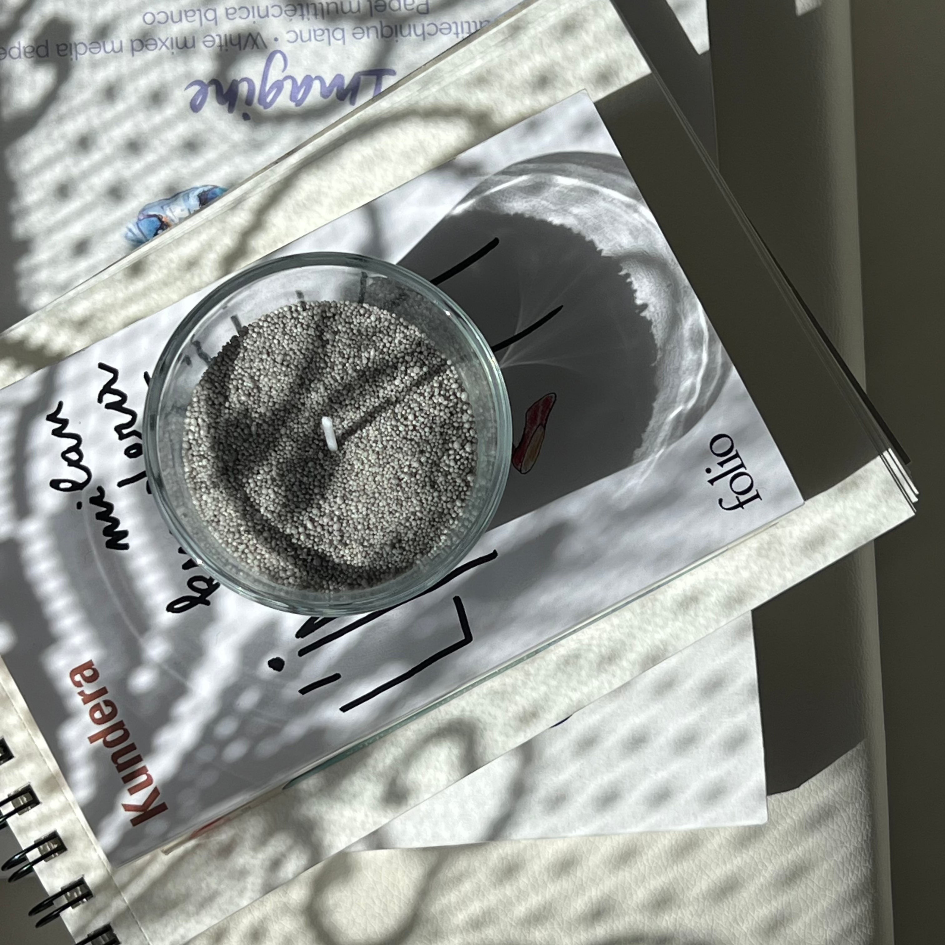 Sypaná svíčka 1000g | 300h Břidlicově Šedá