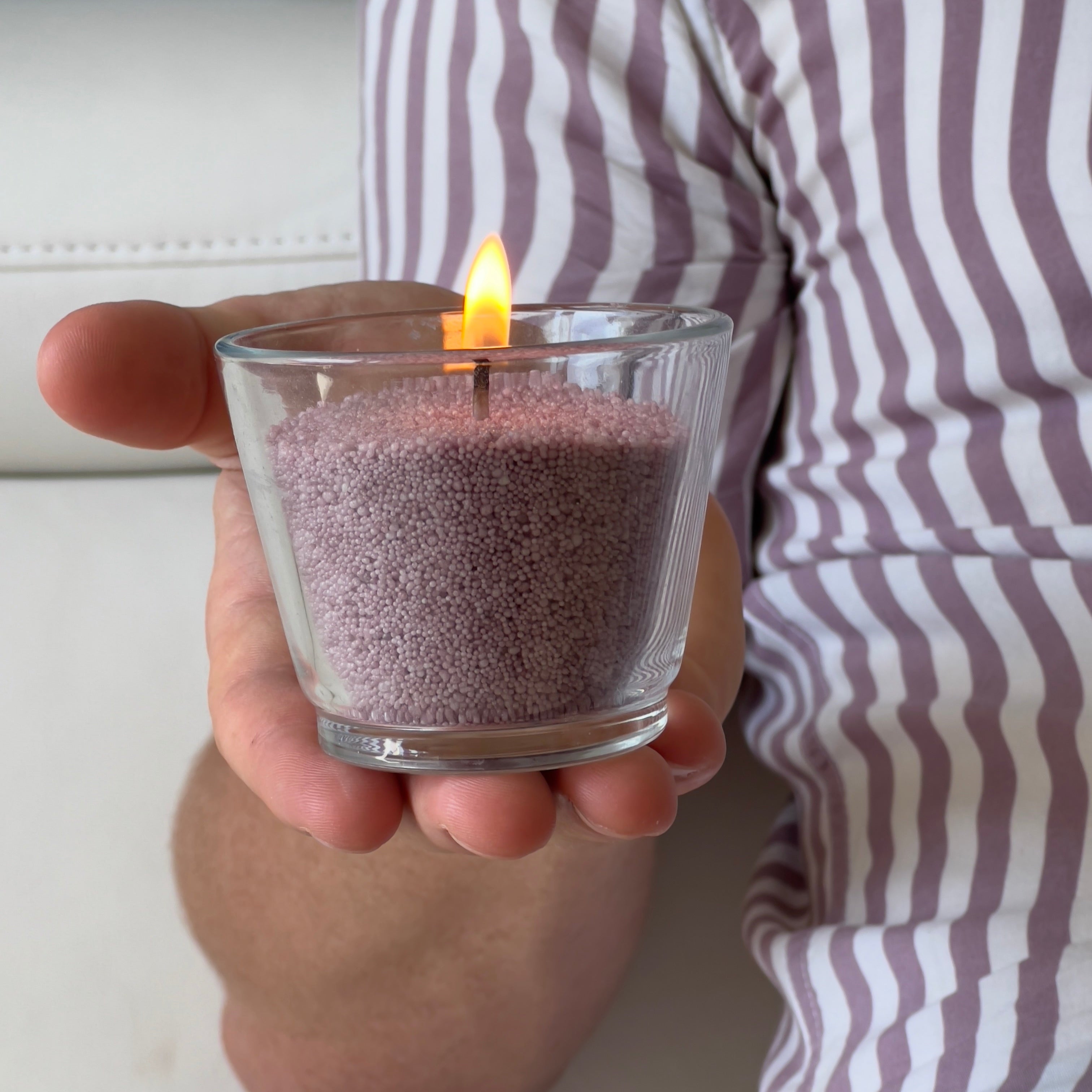 Sypaná svíčka 350g |80h Starorůžová