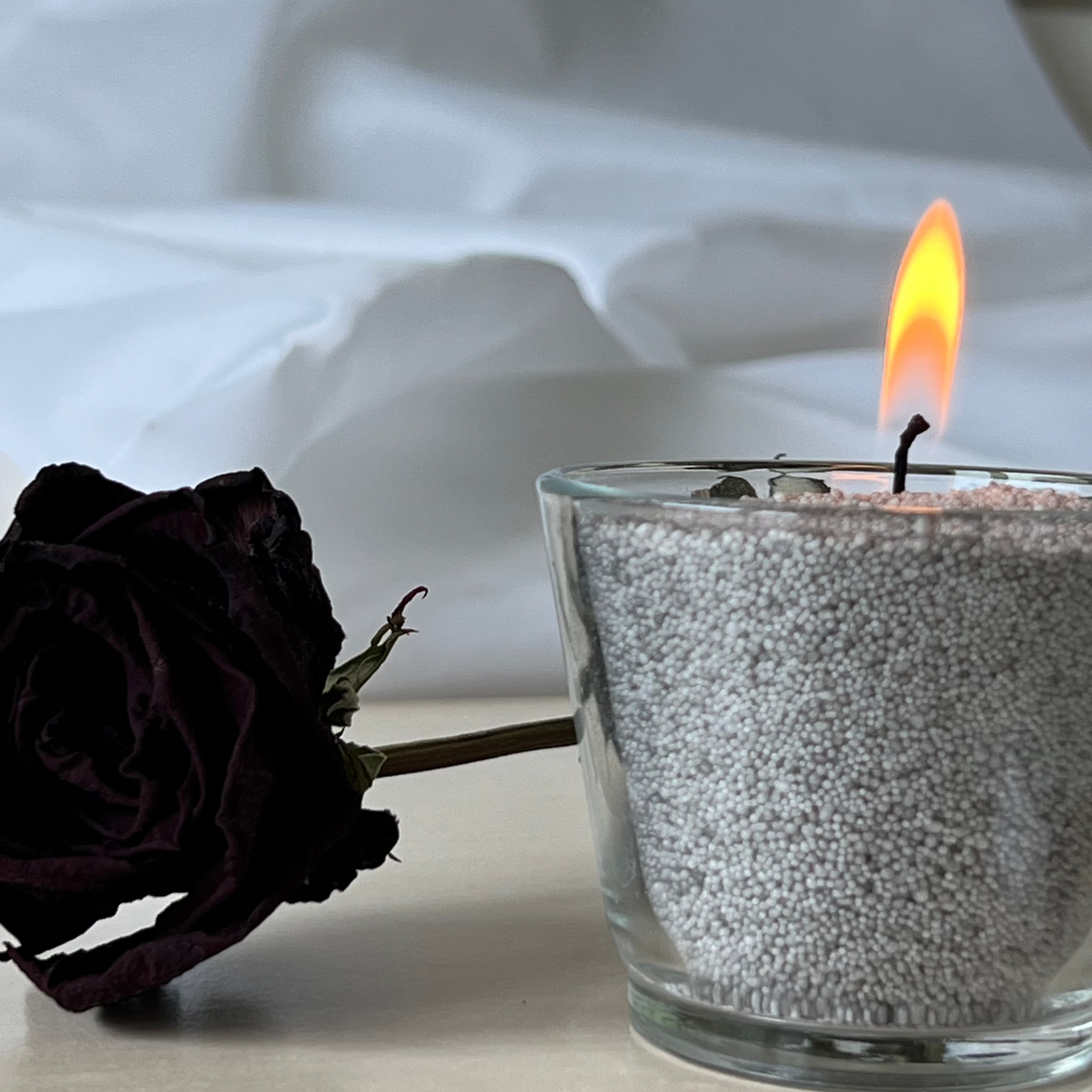 Sypaná svíčka 500g | 120h Břidlicově Šedá