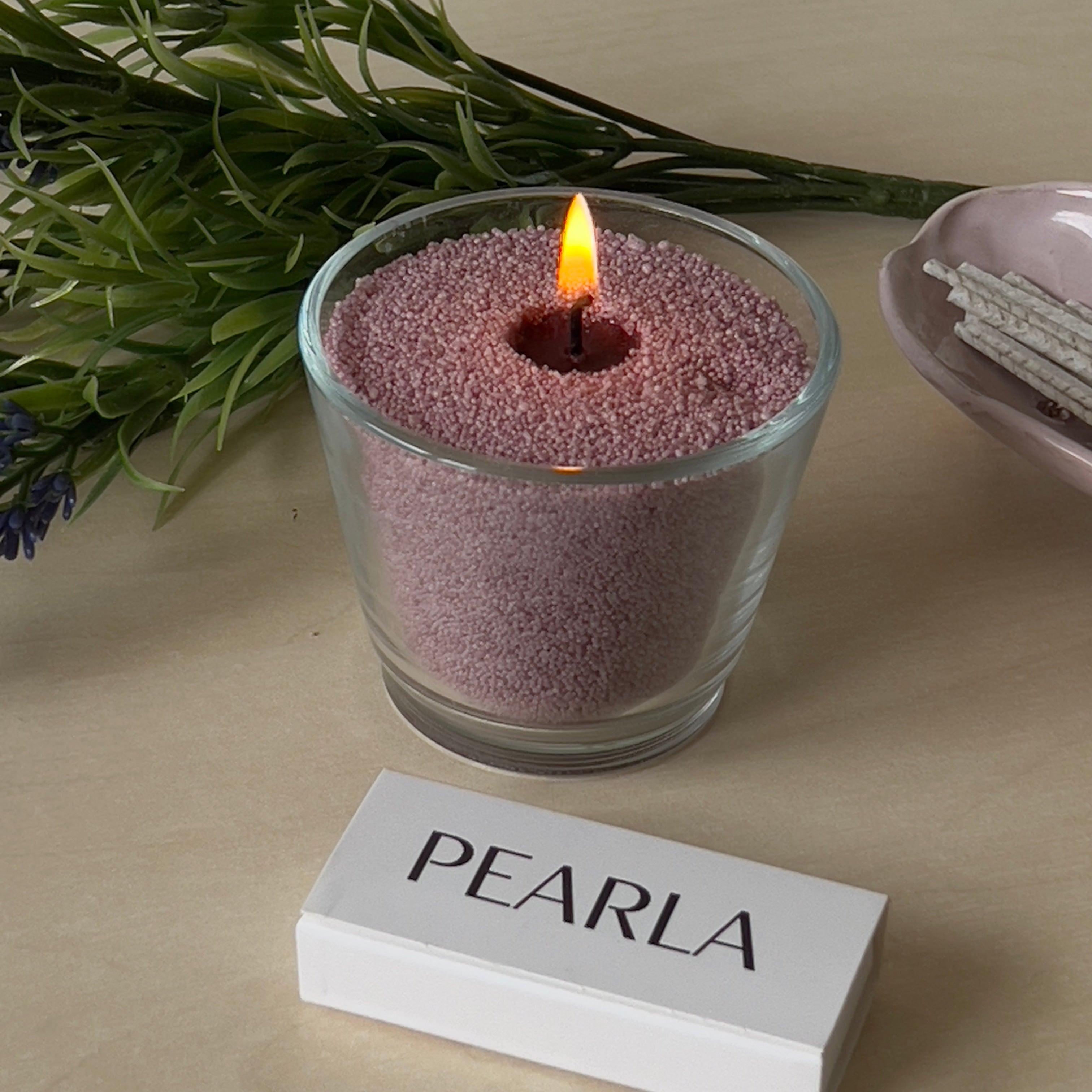 Sypaná svíčka 350g |80h Starorůžová