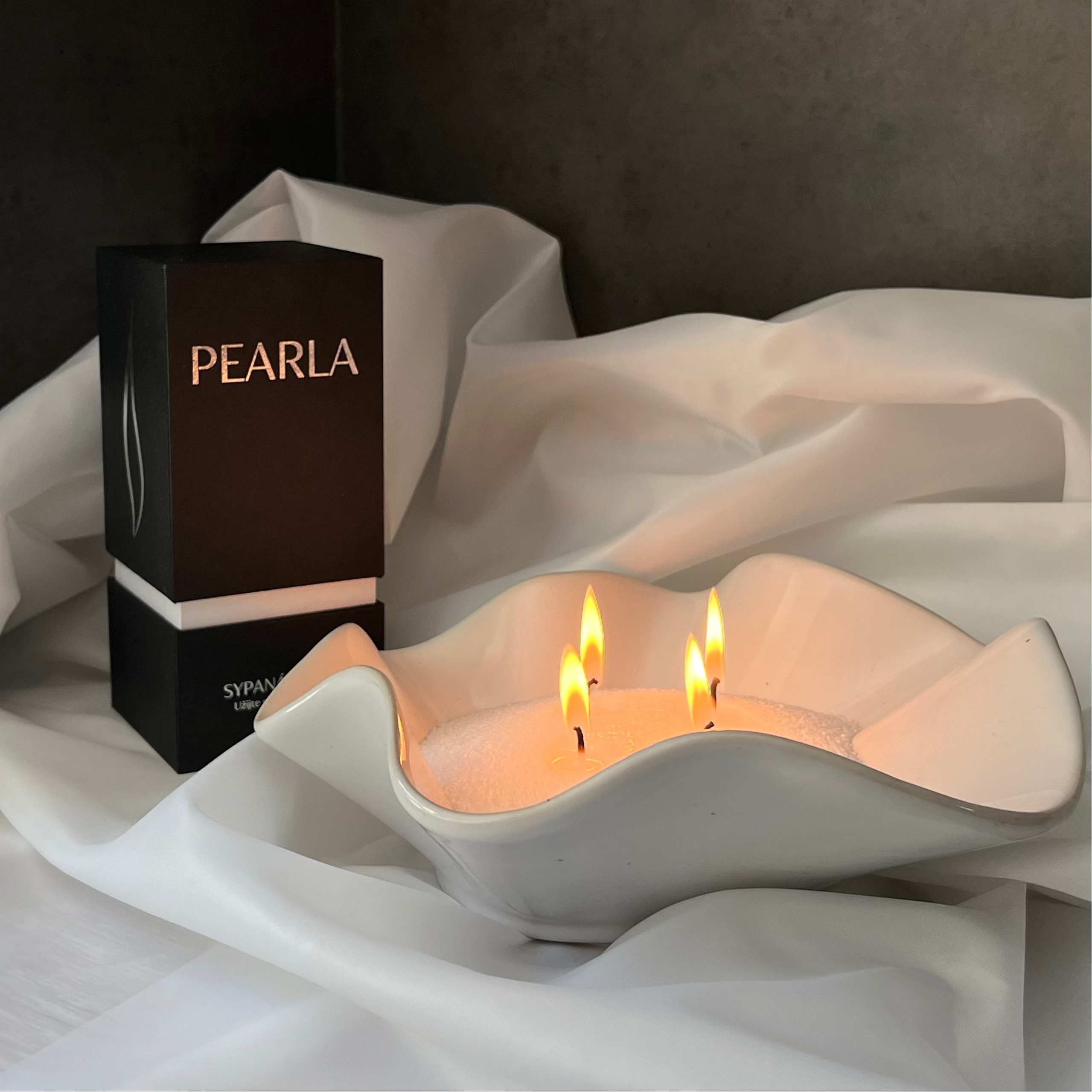 Sypaná svíčka 500g | 120h Pearlově Bílá