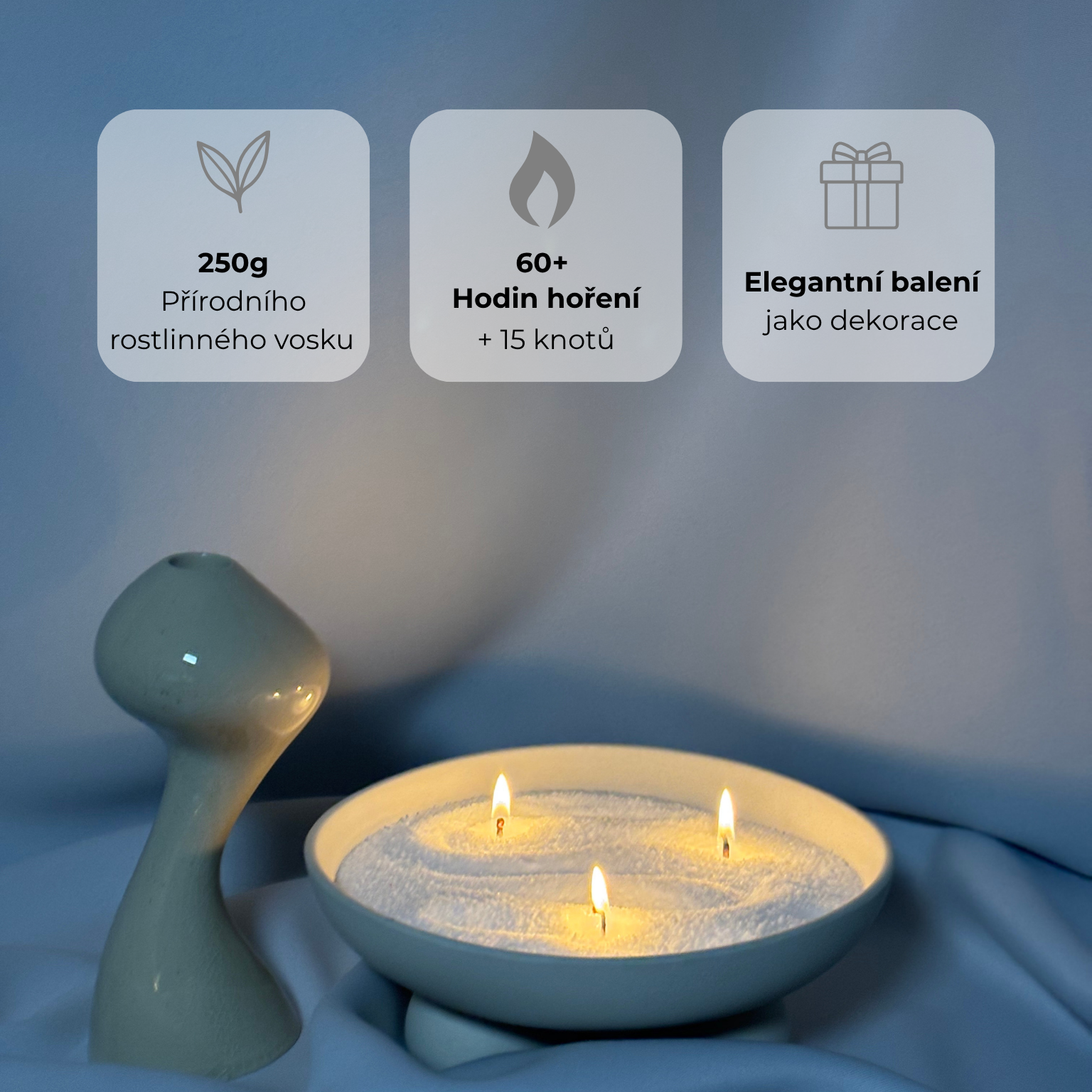 Sypaná svíčka 350g | 85h Starorůžová